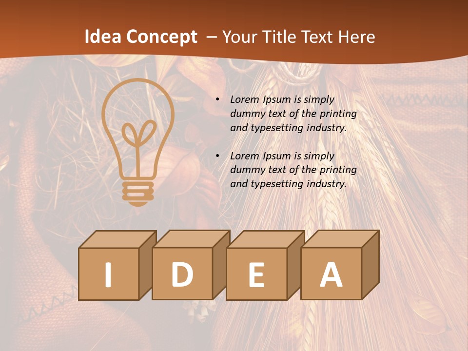 Healthy Plant Seasonal PowerPoint Template