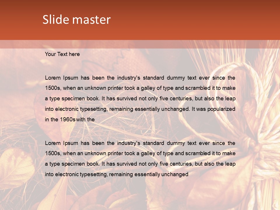 Ear Vintage Objects PowerPoint Template