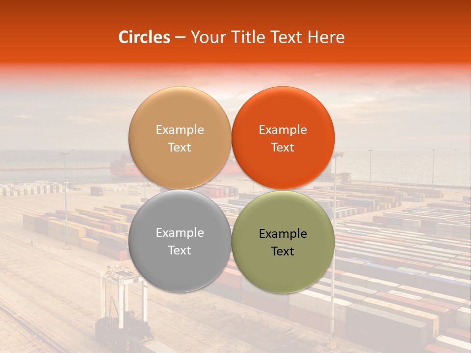 Lot Terminal Boat PowerPoint Template