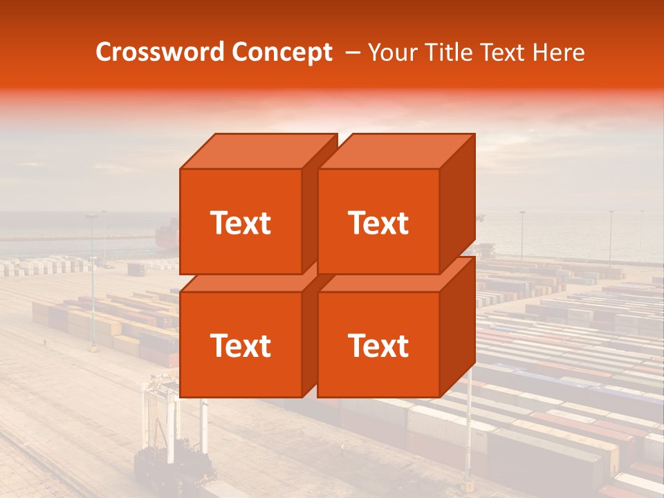 Lot Terminal Boat PowerPoint Template
