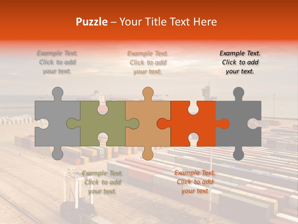 Lot Terminal Boat PowerPoint Template