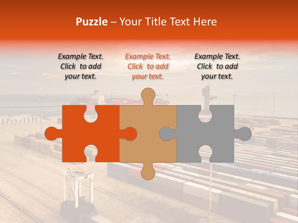 Lot Terminal Boat PowerPoint Template