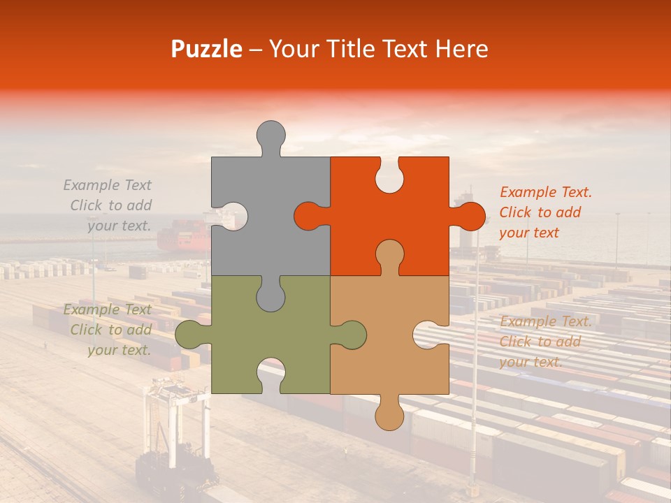 Lot Terminal Boat PowerPoint Template