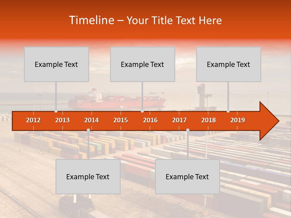 Lot Terminal Boat PowerPoint Template