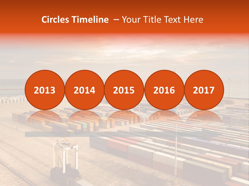 Lot Terminal Boat PowerPoint Template