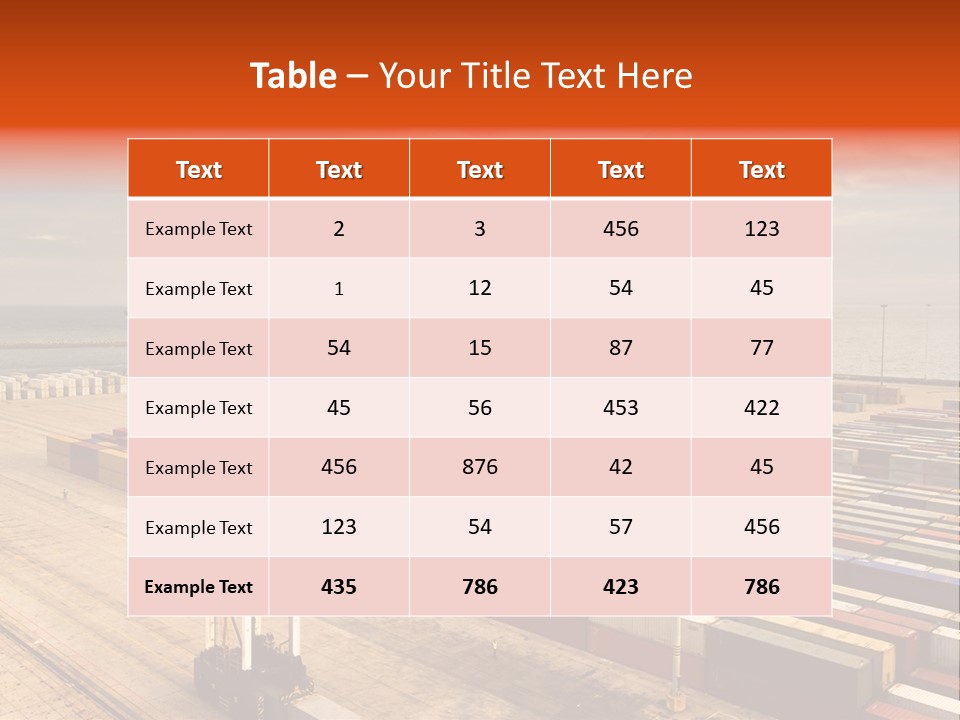 Lot Terminal Boat PowerPoint Template