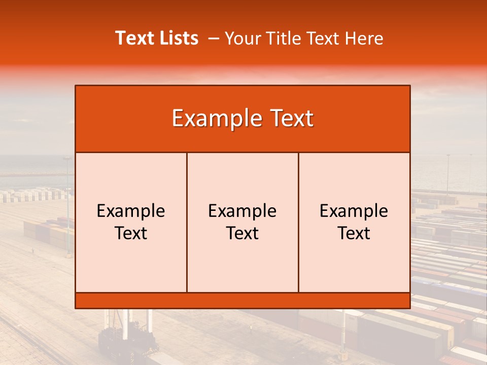 Lot Terminal Boat PowerPoint Template