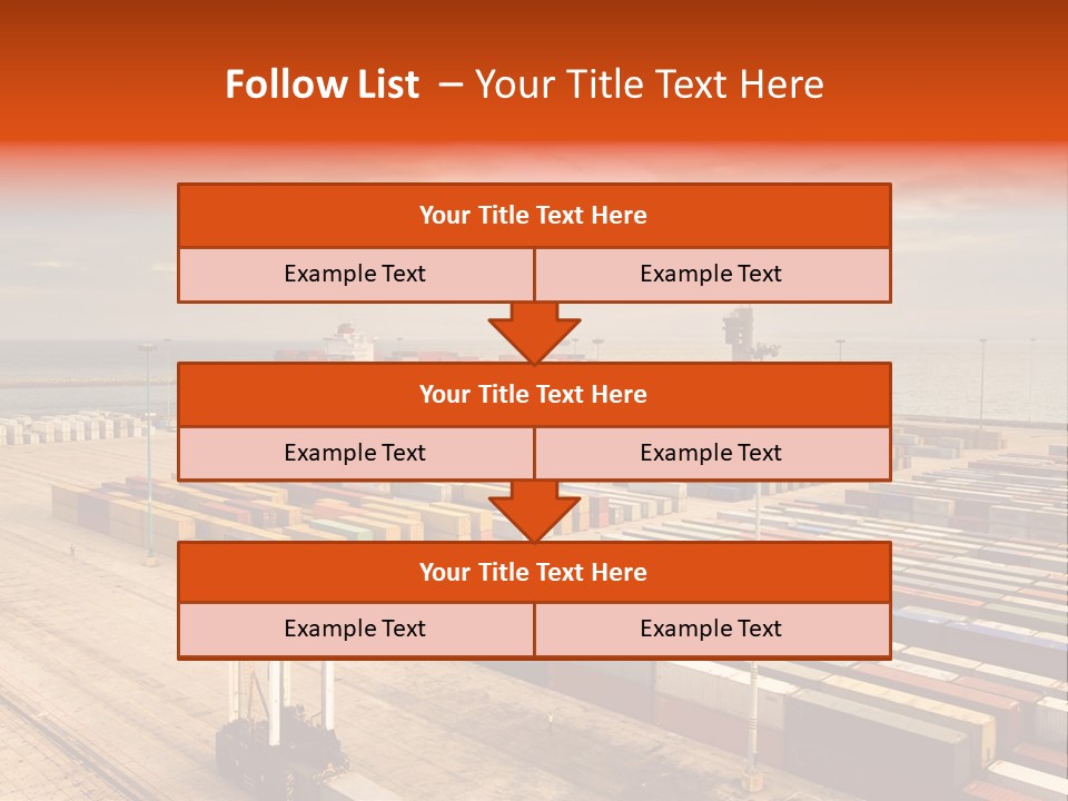 Lot Terminal Boat PowerPoint Template