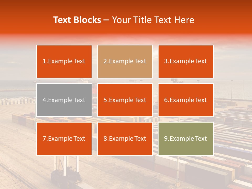 Lot Terminal Boat PowerPoint Template