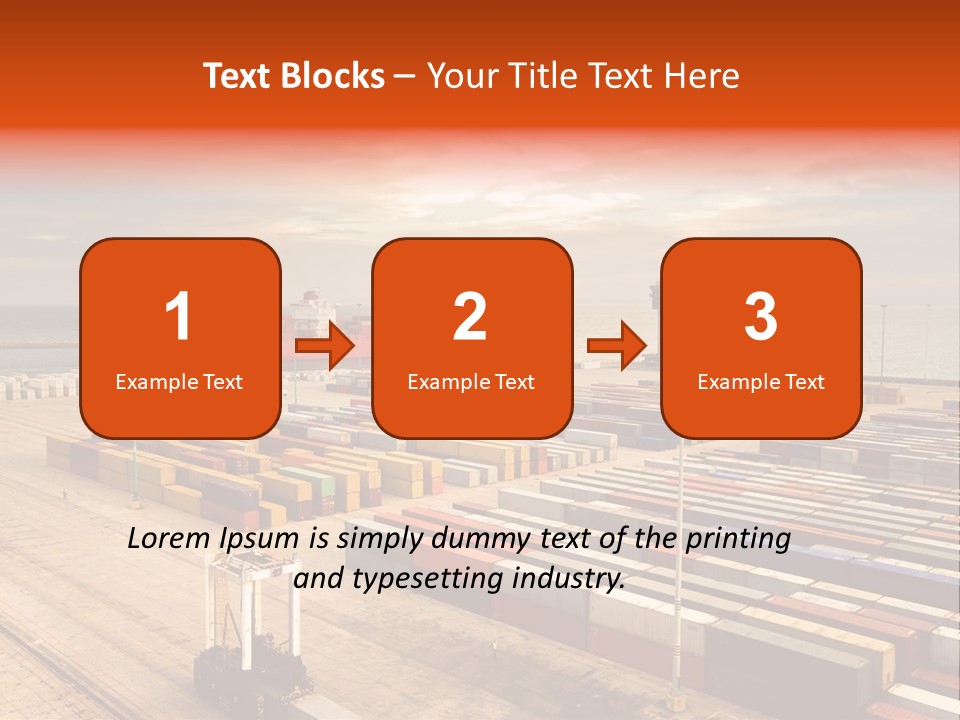 Lot Terminal Boat PowerPoint Template