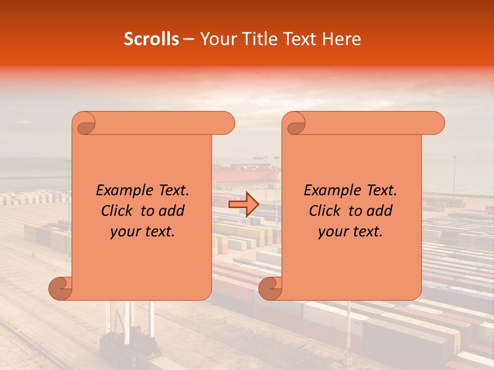 Lot Terminal Boat PowerPoint Template