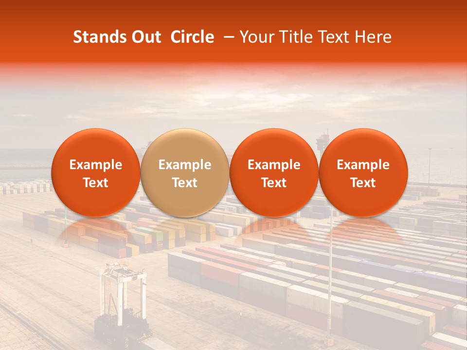 Lot Terminal Boat PowerPoint Template