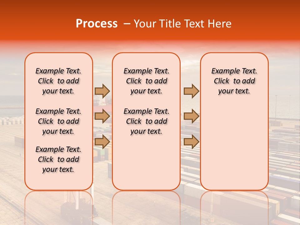 Lot Terminal Boat PowerPoint Template