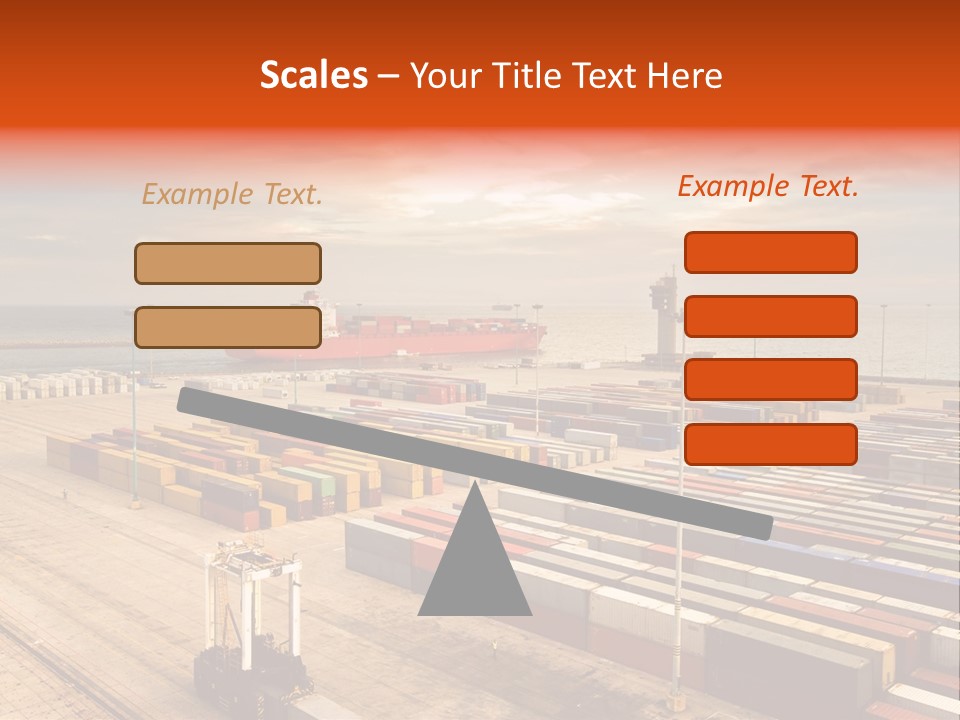 Lot Terminal Boat PowerPoint Template