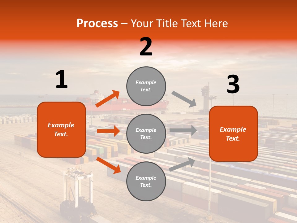 Lot Terminal Boat PowerPoint Template