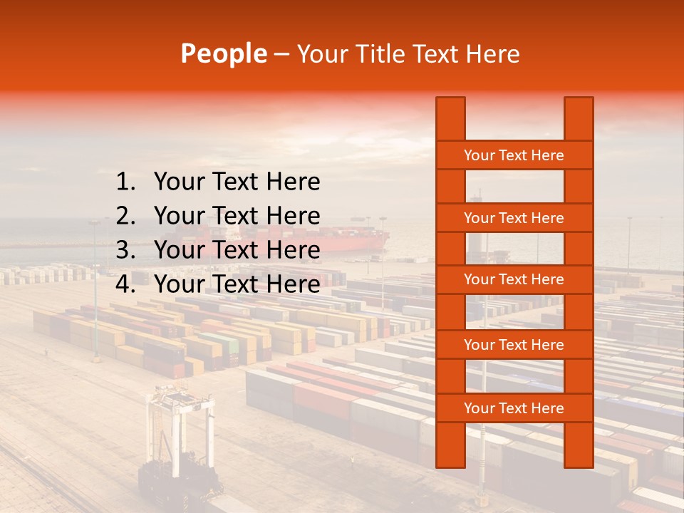 Lot Terminal Boat PowerPoint Template