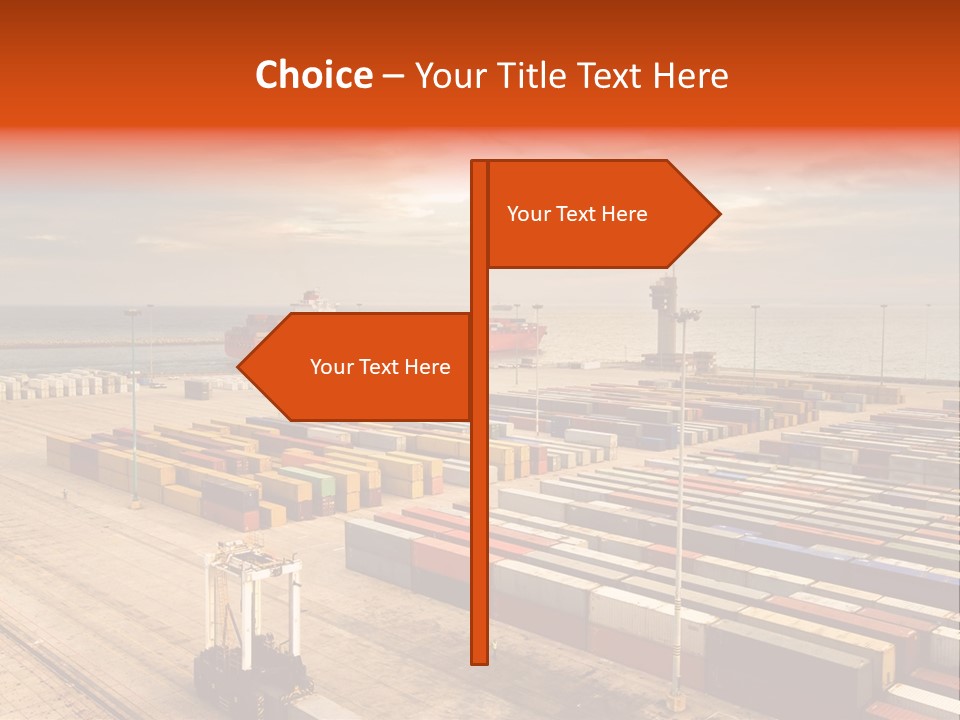Lot Terminal Boat PowerPoint Template