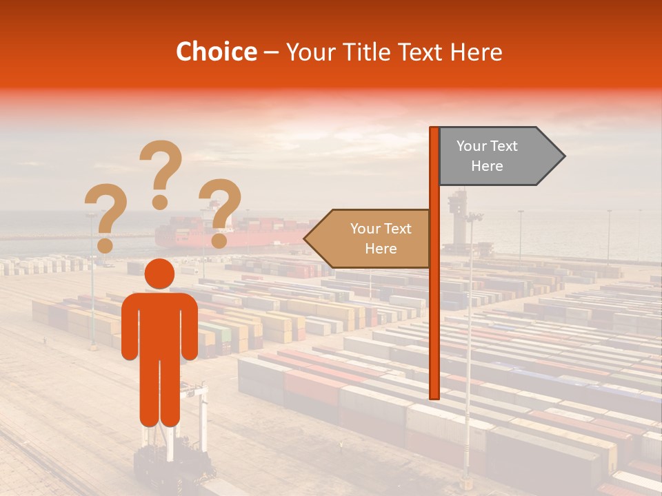 Lot Terminal Boat PowerPoint Template