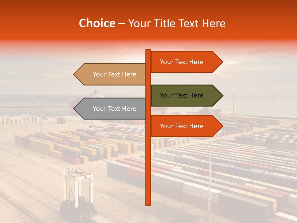 Lot Terminal Boat PowerPoint Template