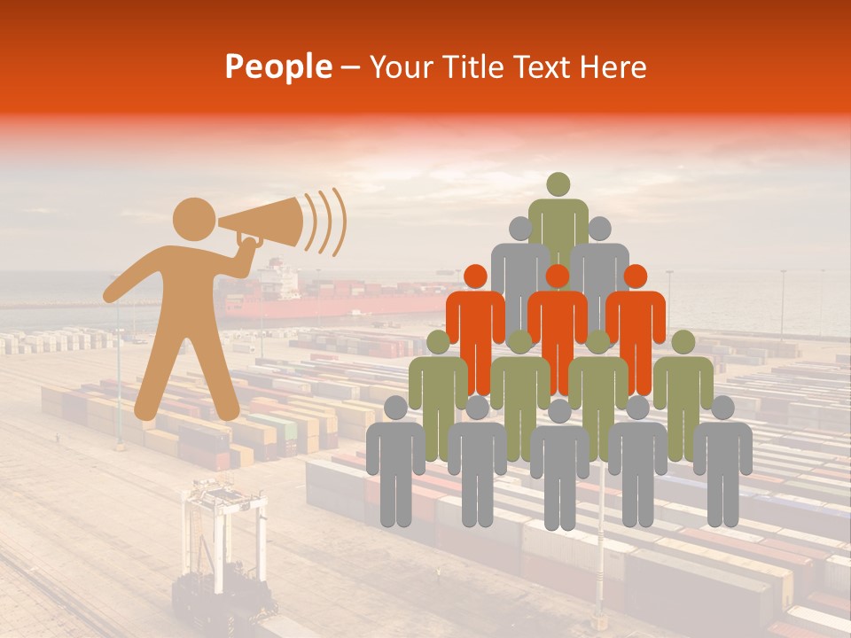 Lot Terminal Boat PowerPoint Template