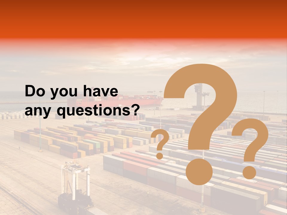 Lot Terminal Boat PowerPoint Template