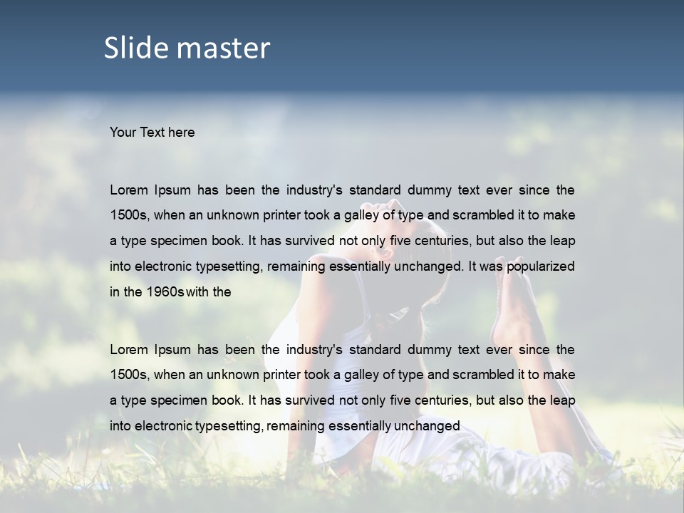 Female Peace  PowerPoint Template