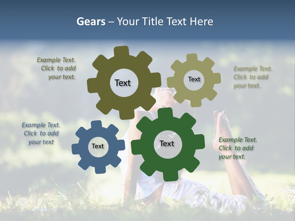 Female Peace  PowerPoint Template