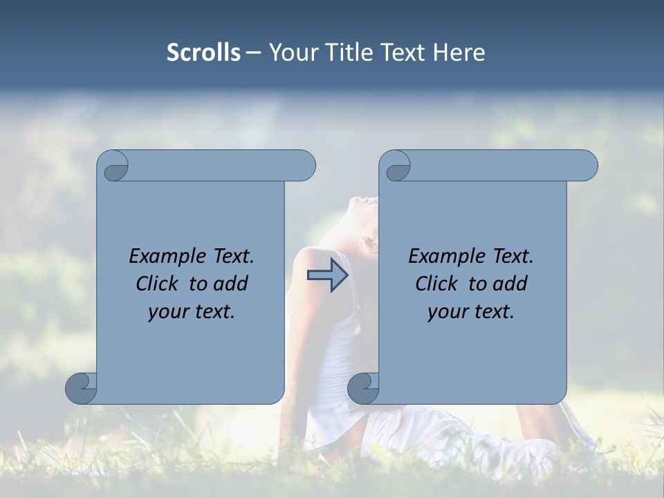 Female Peace  PowerPoint Template