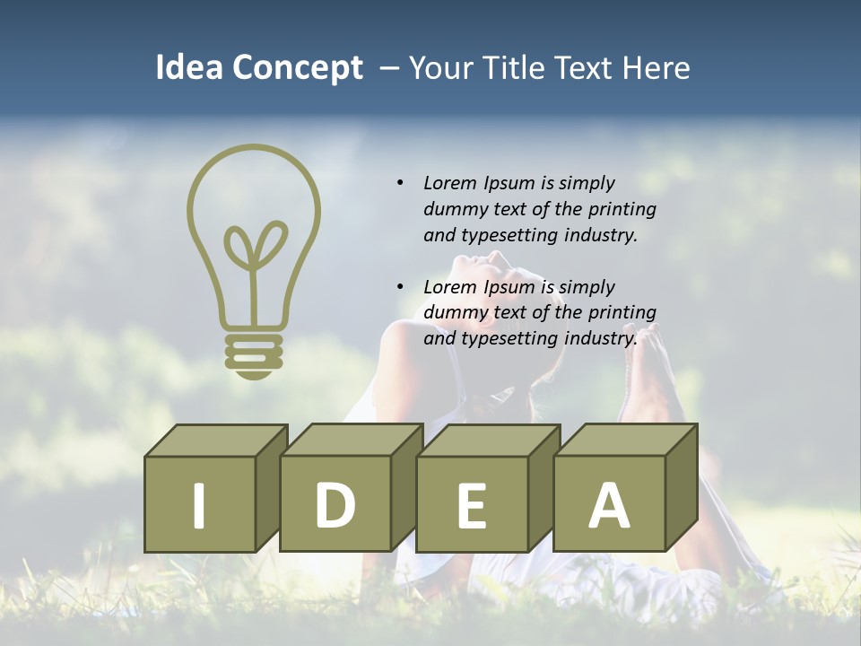 Female Peace  PowerPoint Template