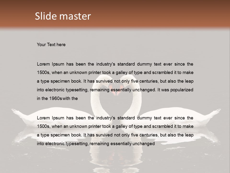 White Fauna Animal PowerPoint Template