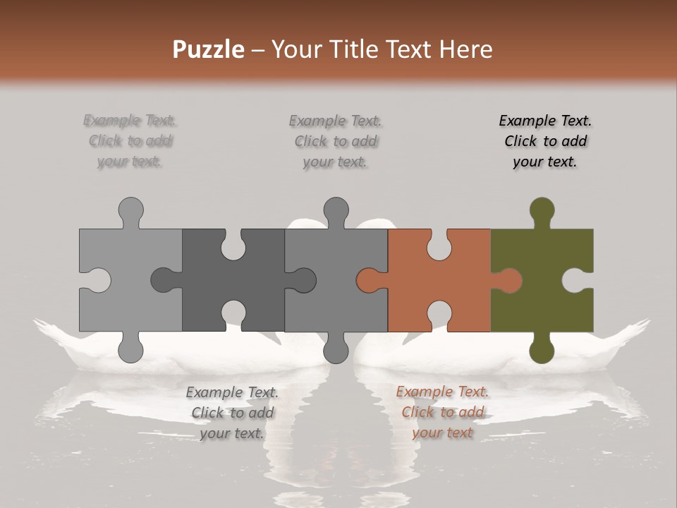 White Fauna Animal PowerPoint Template