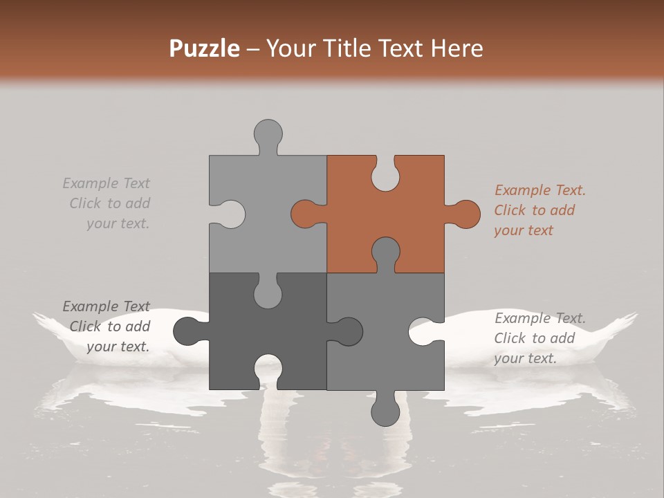 White Fauna Animal PowerPoint Template