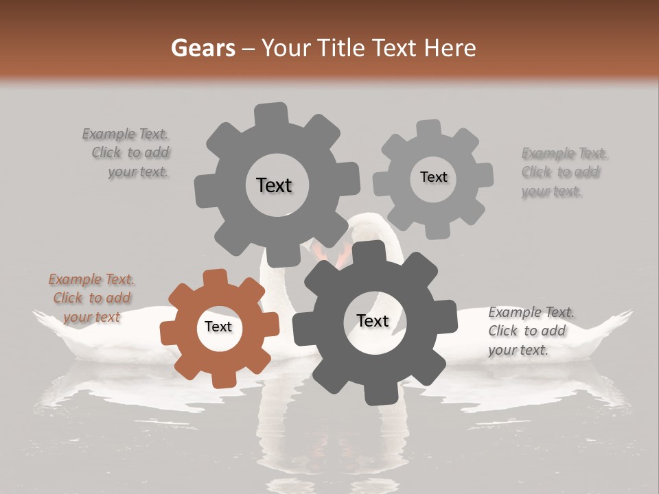 White Fauna Animal PowerPoint Template