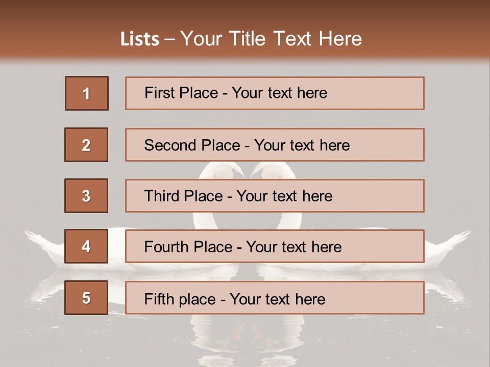 White Fauna Animal PowerPoint Template