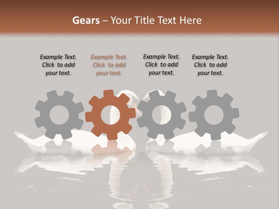 White Fauna Animal PowerPoint Template