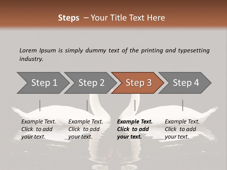 White Fauna Animal PowerPoint Template