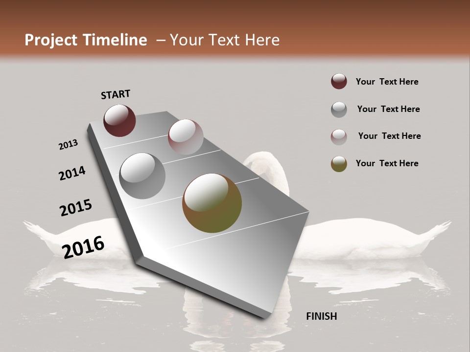 White Fauna Animal PowerPoint Template