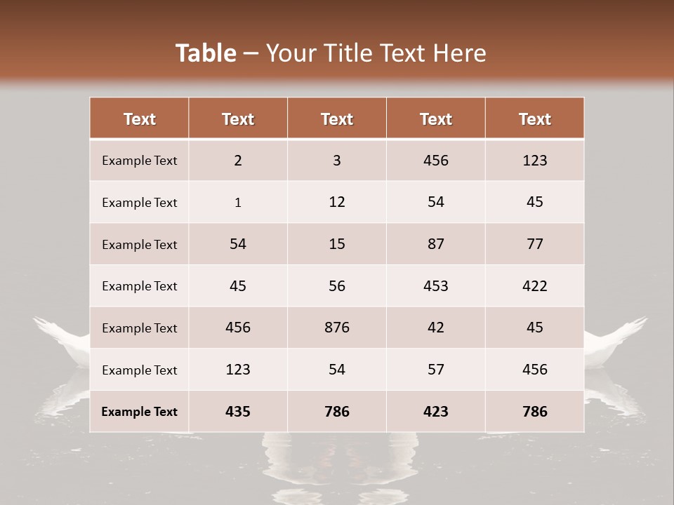 White Fauna Animal PowerPoint Template