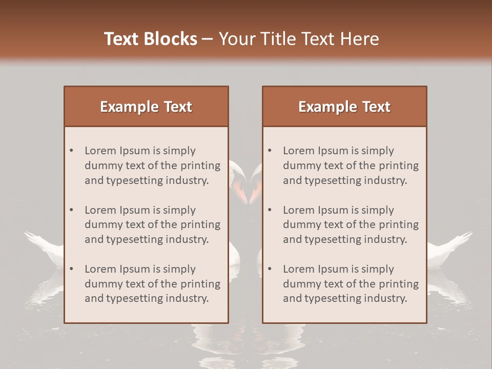 White Fauna Animal PowerPoint Template
