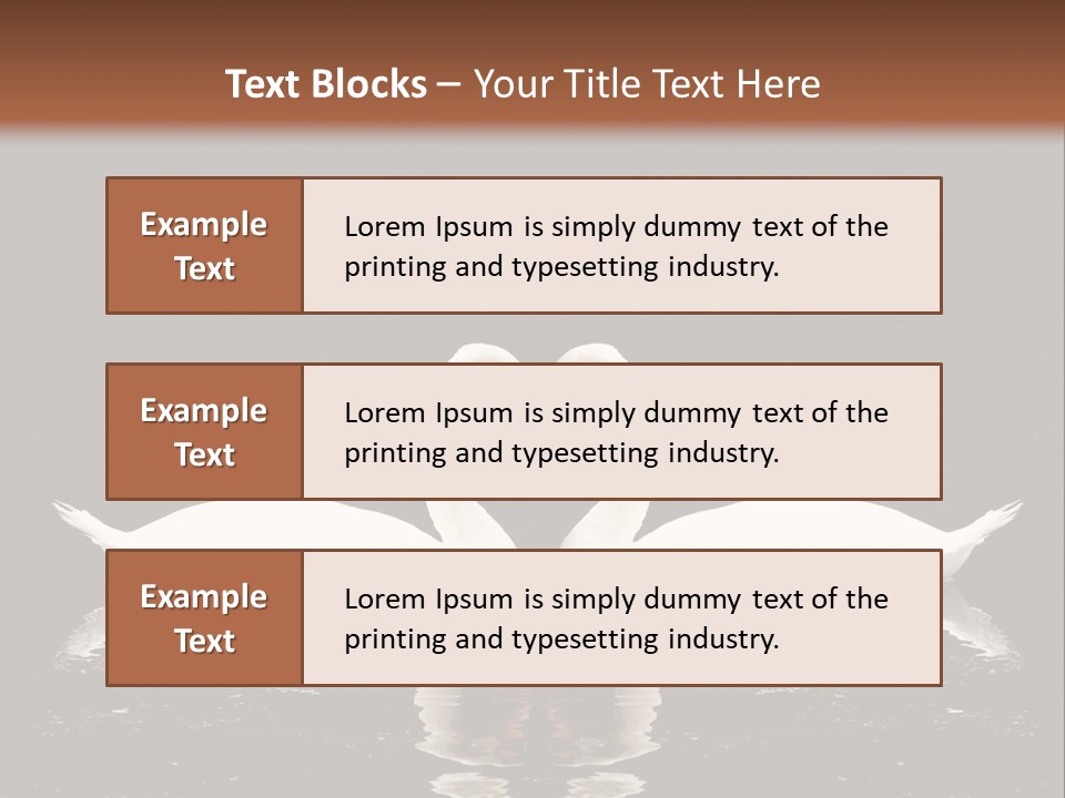White Fauna Animal PowerPoint Template