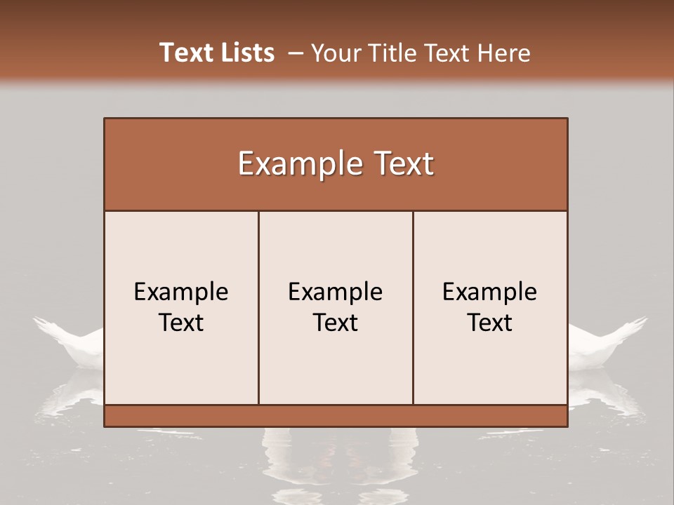 White Fauna Animal PowerPoint Template