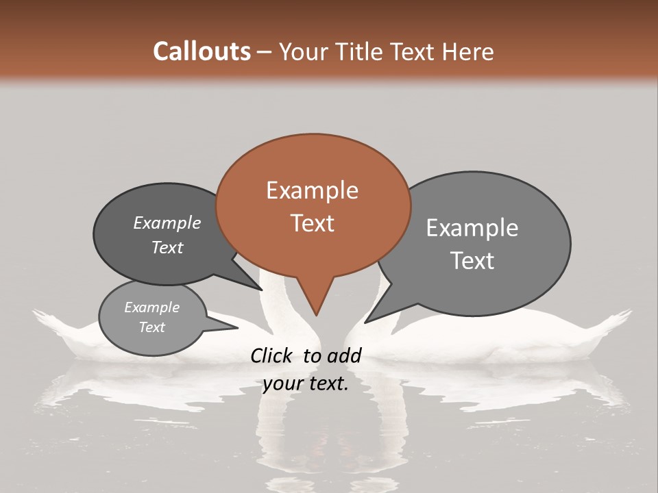 White Fauna Animal PowerPoint Template