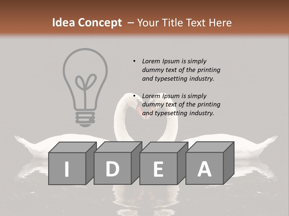 White Fauna Animal PowerPoint Template