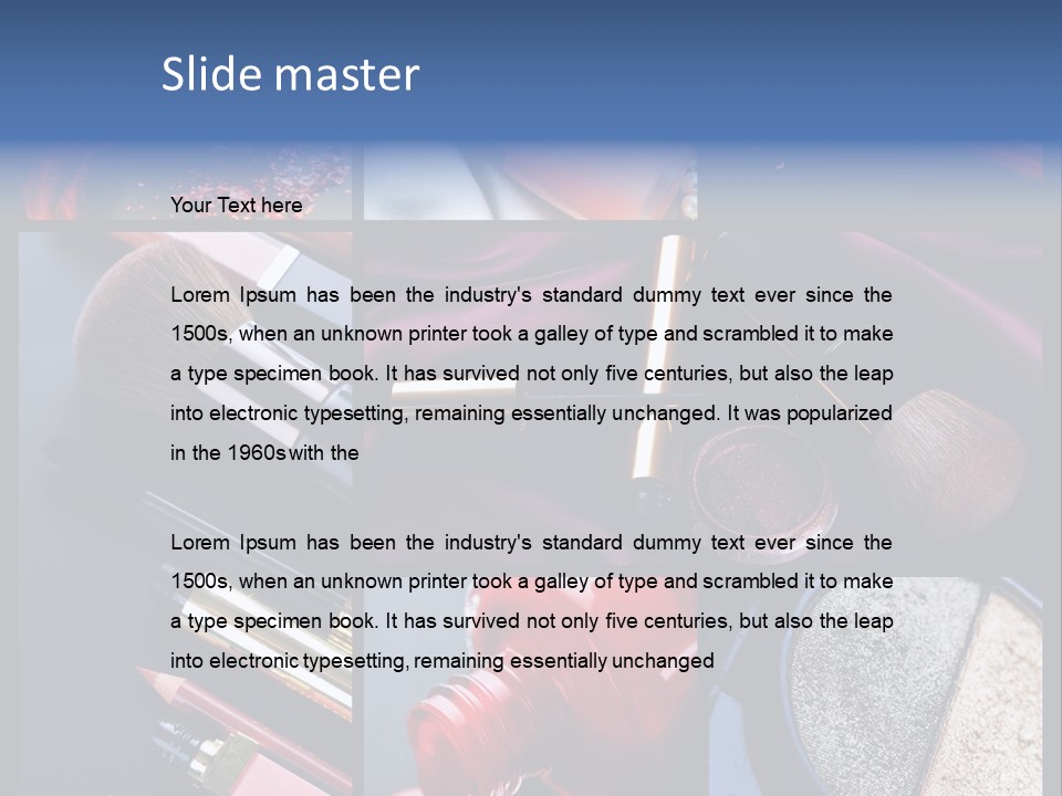 Makeup Collage PowerPoint Template