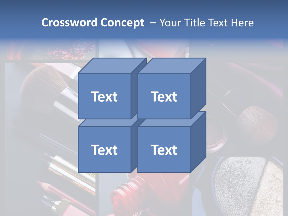 Makeup Collage PowerPoint Template