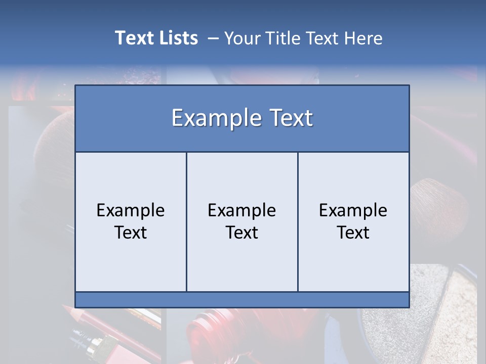 Makeup Collage PowerPoint Template