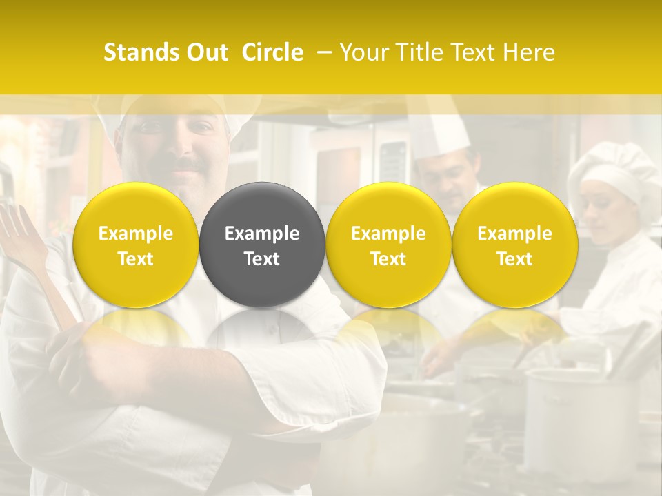 Stove Happy Fat PowerPoint Template