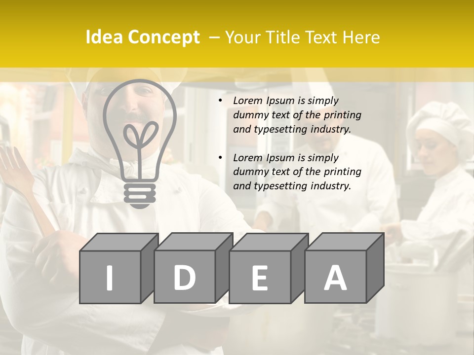 Stove Happy Fat PowerPoint Template