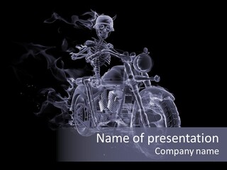 Skull Creepy Demon PowerPoint Template