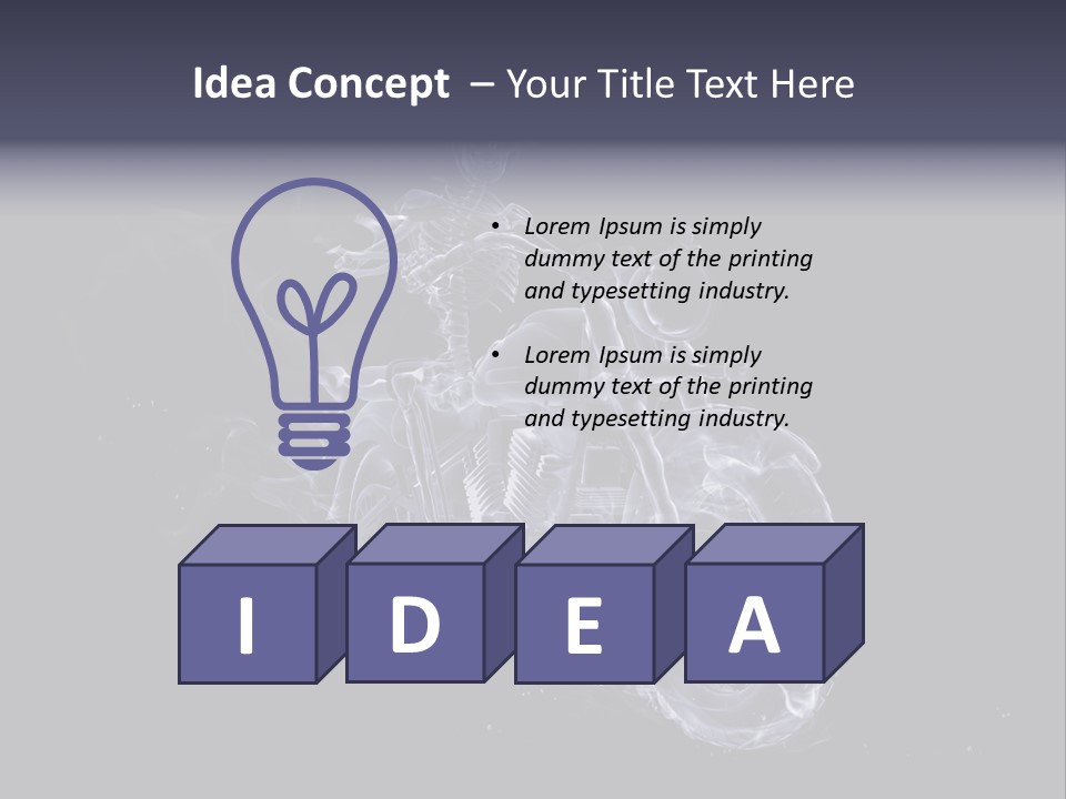 Skull Creepy Demon PowerPoint Template